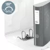 Leitz Hebelordner Active PP WOW A4/80 mm, A4, D-Ring, Aufbewahrung, Polyfoam, Schwarz, 500 Blatt