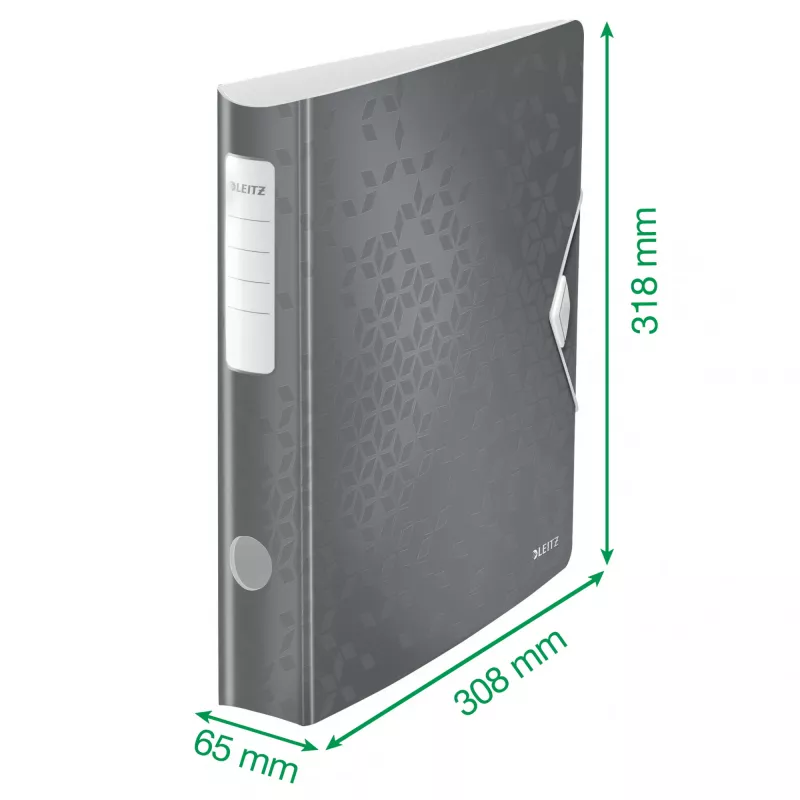 Leitz Hebelordner Active PP WOW A4/65mm, A4, D-Ring, Aufbewahrung, Polyfoam, Gelb, 350 Blatt