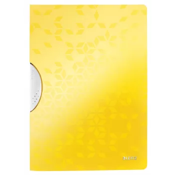 Leitz Klappmappe ColorClip WOW A4 PP, Präsentationsmappe, A4, Polypropylen (PP), Gelb, 30 Blatt, 80 g/m²