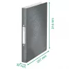 Leitz Ringbinder WOW PP A4 2RR/25mm, A4, Rundring, Polypropylen (PP), Gelb, 190 Blatt, 80 g/m²