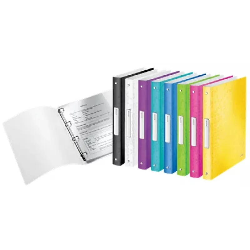 Leitz WOW Ringbuch, A4, Rundring, Aufbewahrung, Polypropylen (PP), Weiß, glänzend