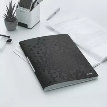 Leitz Display-Buch WOW PP 20 Hüllen, Schwarz, Polyvinylchlorid (PVC), 20 Hüllen, A4, 231 mm, 13 mm