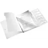 Leitz WOW PP Trennblätter-Schnellhefter 6-fach, herkömmliche Hängemappe, A4, Polypropylen (PP), Weiß, glänzend, 200 Blatt