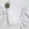 Leitz WOW Notizbuch A5 liniert, Spiralbindung mit PP-Umschlag, Monochromatisch, Weiß, A5, 80 Blatt, 80 g/m², Liniertes Papier