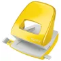 Leitz NeXXt Locher WOW 5008 Metall 2-fach / 30 Blatt, 30 Blatt, Gelb, Metall, 8 cm, 5,5 mm, A4, A5, A6, Folio, US-Quart, 8 x 8 x 8 cm