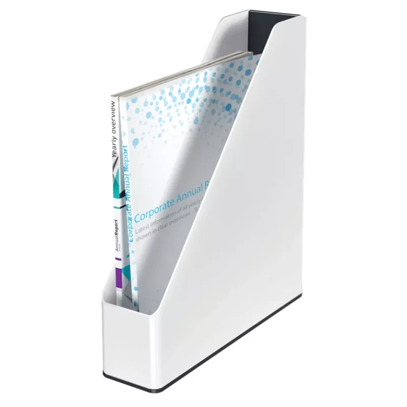 Leitz WOW Dual Colour Zeitschriftenhalter, A4, Schwarz/Weiß