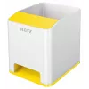 Leitz Sound Pen Holder WOW, Weiß, Gelb, Polystyrol, 90 mm, 101 mm, 100 mm, 140 g