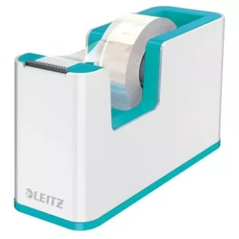 Leitz Klebebandabroller WOW, 1,9 cm, 33 m, Polystyrol (PS), Hellblau, Weiß, 51 mm, 126 mm