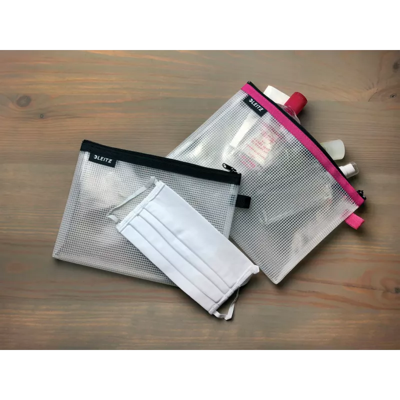 Leitz Travel Pouch wasserabweisend WOW Medium, Unisex, Zubehörtasche, Medium, Reißverschluss, Wasserabweisend, Blau