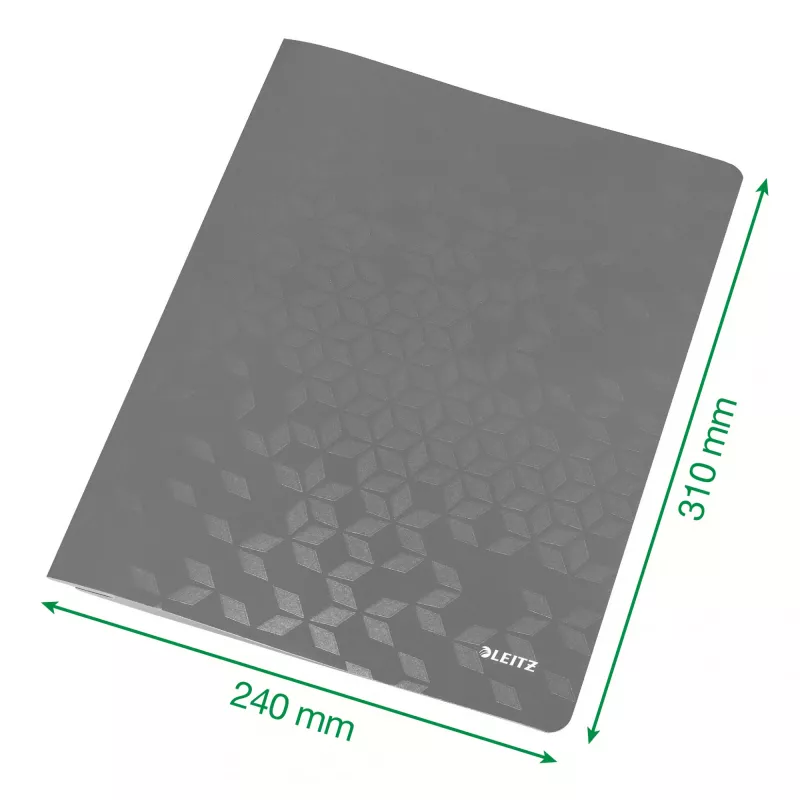 Leitz Flachmappe Karton/Pappe WOW A4, Konventionelle Mappe, A4, Karton, Grün, Hochformat, 250 Blatt