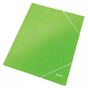 Leitz 3-Flap Folder WOW Card/POB A4, Manila-Ordner, A4, Polypropylen (PP), Grün, 250 Blatt, 80 g/m²