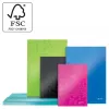 Leitz Notebook WOW A5 liniert mit Hardcover 90g/80 Blatt, Muster, Grün, A5, 80 Blatt, 80 g/m², Liniertes Papier