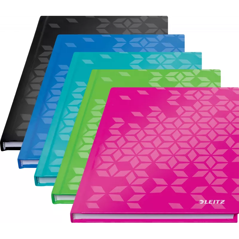 Leitz Notebook WOW A5 liniert mit Hardcover 90g/80 Blatt, Muster, Grün, A5, 80 Blatt, 80 g/m², Liniertes Papier