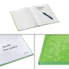 Leitz WOW Notizbuch A5 kariert mit Hardcover, Muster, Grün, A5, 80 Blatt, 80 g/m², kariert