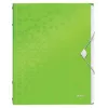 Leitz Divider Book WOW PP 6 Tabs, herkömmlicher Aktenordner, A4, Polypropylen (PP), Grün, glänzend, 200 Blatt