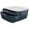 Leitz Cosy Schubladenschrank 53570089, 2 Schubladen, Grau/Hellgrau, A4