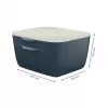 Leitz Cosy Schubladenschrank 53570089, 2 Schubladen, Grau/Hellgrau, A4