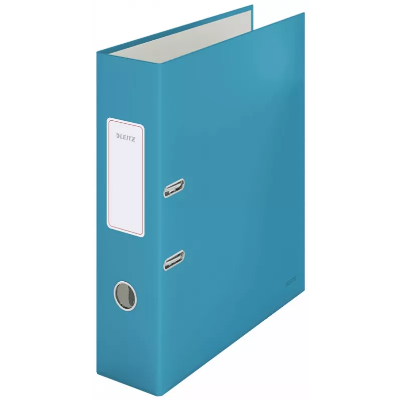 Leitz 180° Cosy Hebelordner Soft Touch 80mm, A4, Karton, Blau, strukturierte Oberfläche, 600 Blatt, 80 g/m²