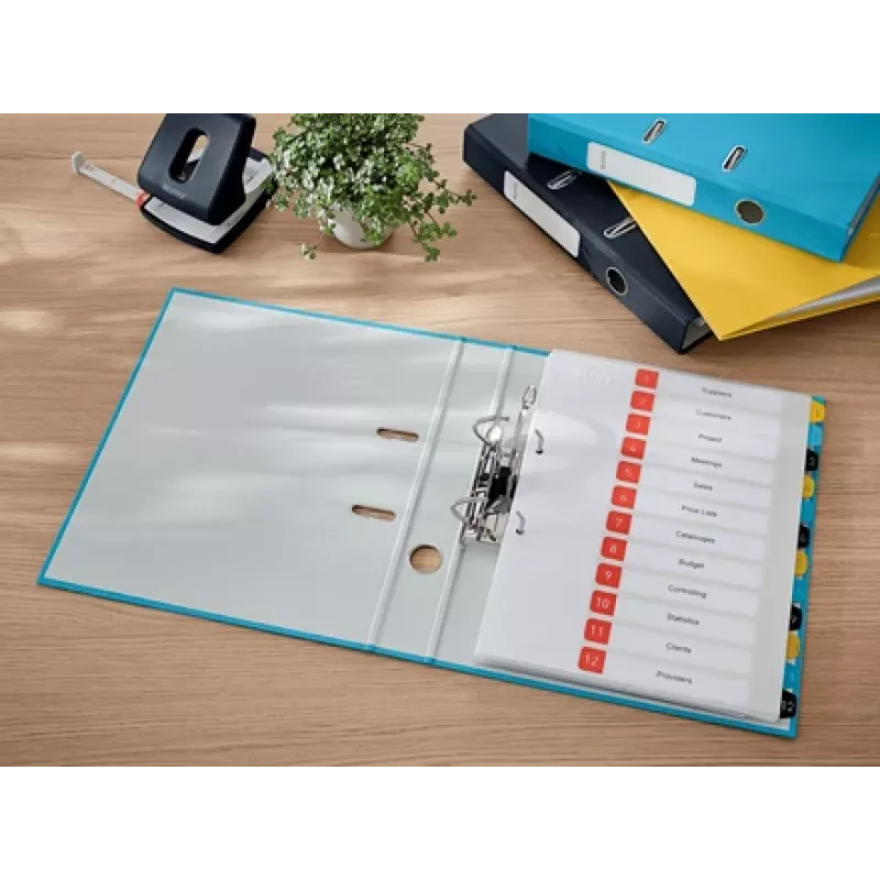 Leitz 180° Cosy Hebelordner Soft Touch 50mm, A4, Karton, Blau, Strukturierte Oberfläche, 350 Blatt, 80 g/m²