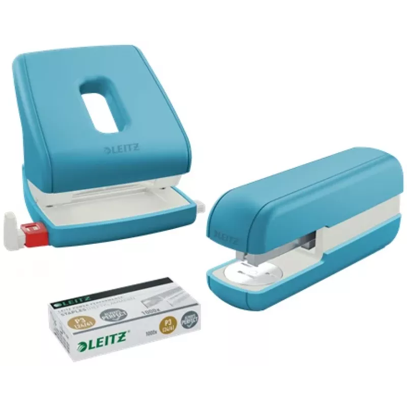 Leitz Cosy Heftgerät 30 Blatt, 30 Blatt, Blau, Standardheftung, 26/6, Metall, Kunststoff, 80 g/m²