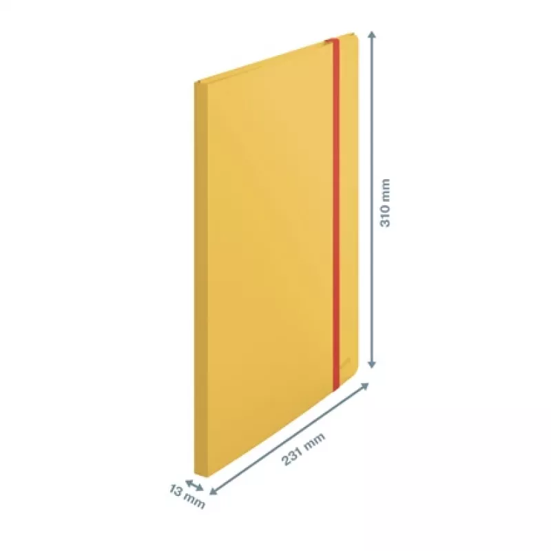 Leitz Cosy Mobile Display Book Plus, Gelb, Polypropylen (PP), 20 Hüllen, Hochformat, A4, 231 mm