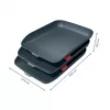 Leitz Cosy Briefablagen-Set, 3 Stück, A4, Polystyrol, grau (5358-20-89)