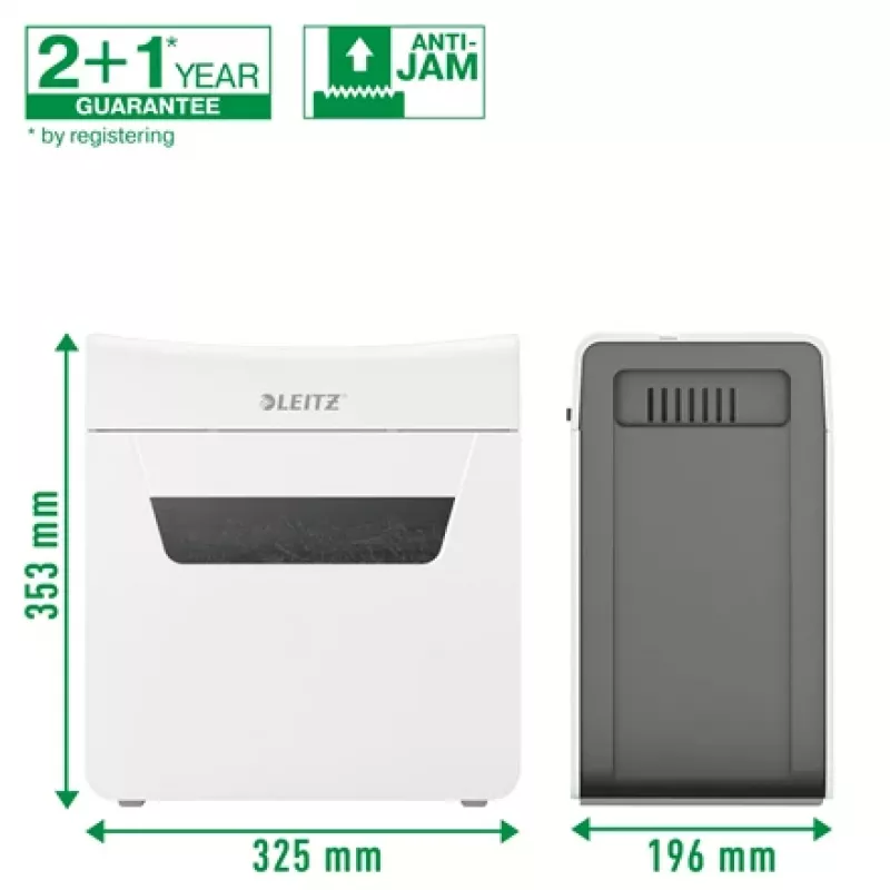 Leitz IQ Protect Premium Aktenvernichter 6X P4, 4 x 40 mm, 10 L, 100 Blatt, 55 dB, Touch, 6 Blatt