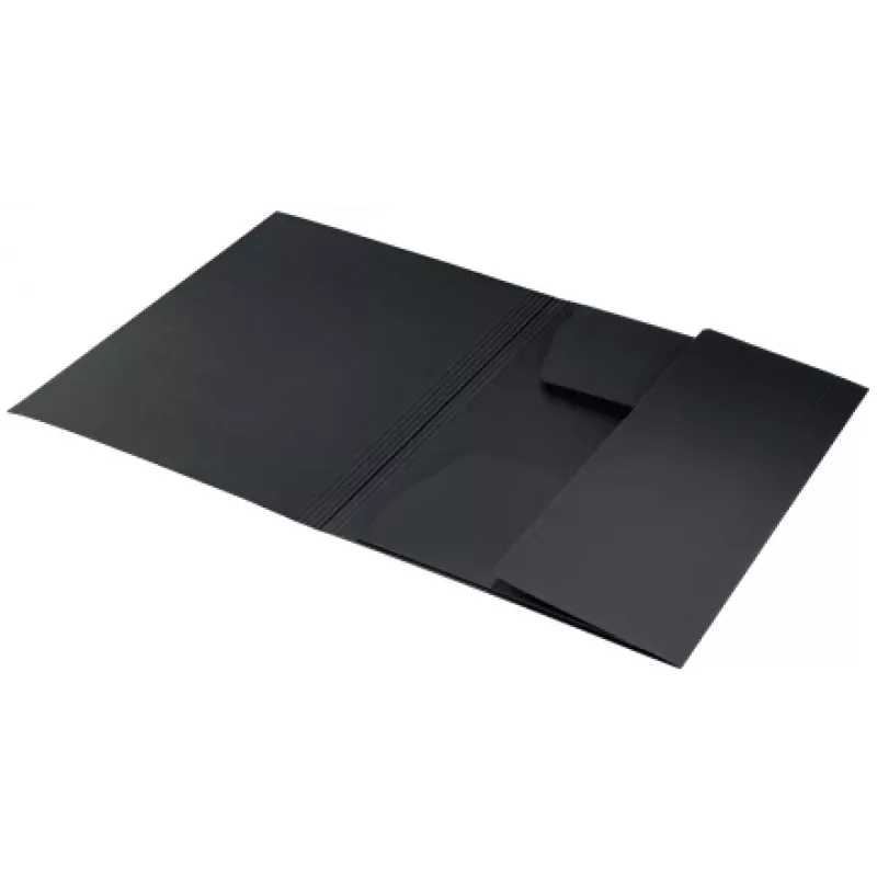 Leitz Recycle Card 3-Flap Folder, herkömmlicher Aktenordner, A4, Karton, Schwarz, Matt, 250 Blatt