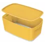 Leitz MyBox Cosy Small mit Deckel, Aufbewahrungsbox, Aufbewahrungsbox, Gelb, Rechteckig, Kunststoff, Monochromatisch, Gelb