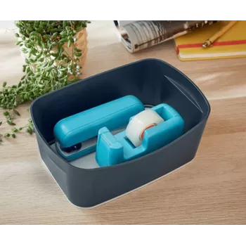 Leitz MyBox Cosy Aufbewahrungswanne, Aufbewahrungsbox, Grau, Rechteckig, Kunststoff, Monochromatisch, Innenbereich