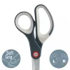 Leitz Cosy Titanium Büroschere 205 mm, Erwachsene, Gerader Schnitt, Einzeln, Grau, Edelstahl, Büroschere