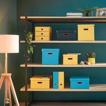 Leitz Click & Store Cosy Medium Storage Box, Aufbewahrungsbox, Grau, Rechteckig, Karton, Monochromatisch, Innenbereich