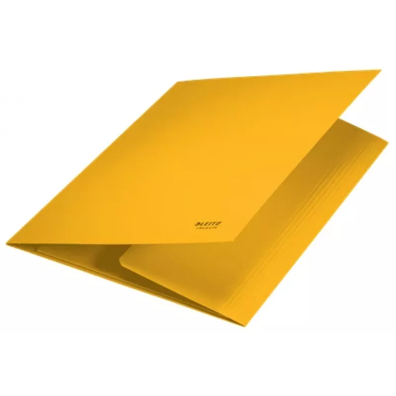 Leitz Recycle Karton-3-Klappmappe, herkömmliche Aktenmappe, A4, Karton, Gelb, Quer-/Hochformat, 250 Blatt