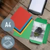 Leitz Recycle Karton-3-Klappmappe, herkömmlicher Aktenordner, A4, Karton, Rot, 250 Blatt, 80 g/m²