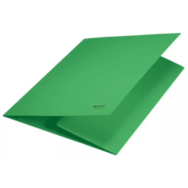 Leitz Recycle Karton-3-Klappen-Mappe, herkömmliche Aktenmappe, A4, Karton, Grün, Quer-/Hochformat, 250 Blatt