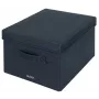 Leitz Stoff-Aufbewahrungsbox mit Deckel, medium, 2er-Packung, Aufbewahrungsbox, Blau, Rechteckig, Stoff, Monochrom, Stoff