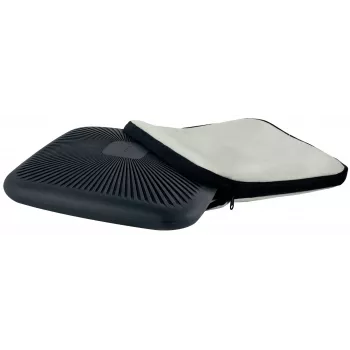 Leitz Ergo Active Wobble Cushion mit Stoffbezug, Sitzkissen, Universal, Grau, Quadratisch, 150 kg, Einfarbig