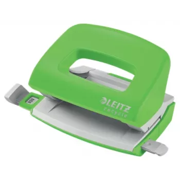 Leitz NeXXt Recycle Mini Locher, 10 Blatt, Schwarz, Kunststoff, 8 cm, 5,5 mm, A4