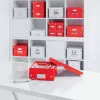 Leitz Click & Store WOW Medium Organiser Box, Aufbewahrungsbox, Rot, Rechteckig, Karton, Monochromatisch, Innenbereich