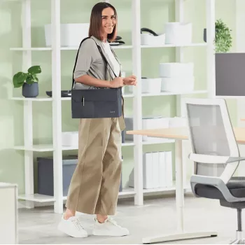 Leitz Fabric Compact Hot Desking Work Bag, Stoff, Monochromatisch, Unisex, 355 mm, 200 mm, 210 mm