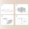 Leitz Puro Aufbewahrungsbox mit Deckel, mittel niedrig, 8L, 100% recycelte Pappe, 2er-Pack