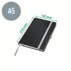 Leitz Style Notebook A5 liniert mit Hardcover, Monochromatisch, Blau, A5, 80 Blatt, 100 g/m², Liniertes Papier