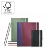 Leitz Style Notizbuch A6 kariert mit Hardcover, Monochromatisch, Schwarz, A6, 80 Blatt, 100 g/m², Kariertes Papier