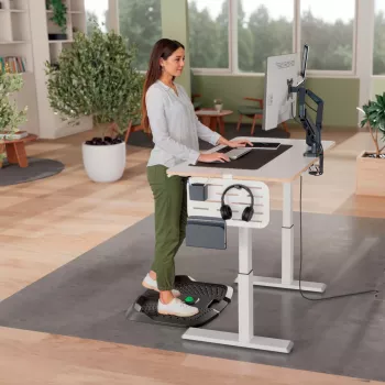 Leitz Ergo Active ergonomische Anti-Ermüdungsmatte, Rechteckig, Schwarz, Polyurethan, Bubble, China, 605 x 681 mm