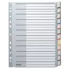 Leitz 12740000 Blanko-Tab-Index Karton Grau, Weiß