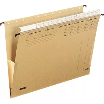 Leitz Alpha Hängemappe Karton A4 Braun