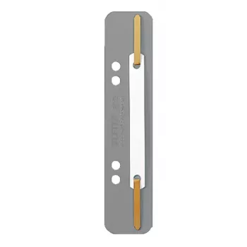 Leitz 3710-00-85 Heftstreifen, 35 x 158 mm, PP-Folie, grau