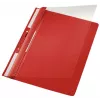 Leitz 41900025 Berichtmappe PVC Rot, Transparent