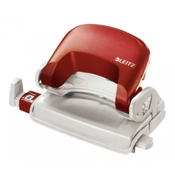 Leitz Locher 5058 NeXXt, 2-fach 10 Blatt, 10 Blatt, Rot, Kunststoff, 8 cm, 5,5 mm, A4