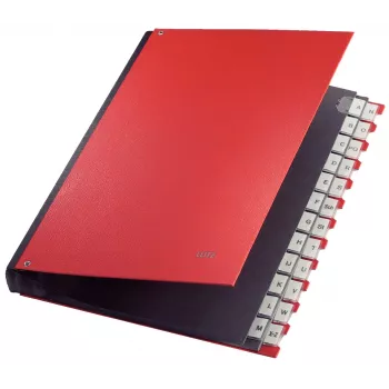Leitz 59240025 Trennblätter, Buch, Rot Karton, Polypropylen (PP) A4